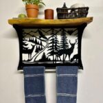 Bathroom Shelf & Towel Rack