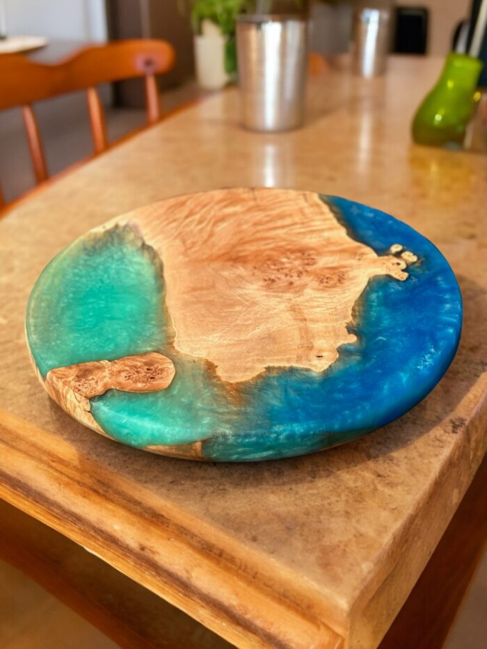 Wood & Epoxy Lazy Susan - Image 8