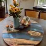 Wood & Epoxy Lazy Susan