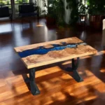 Epoxy River Table • 1 of 1 • Coffee Table • Maple Burl & Epoxy Table